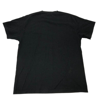 美品◆バレンシアガ Tシャツ コットン 613968  フロントロゴ ブラック サイズM BALENCIAGA 【AFB33】