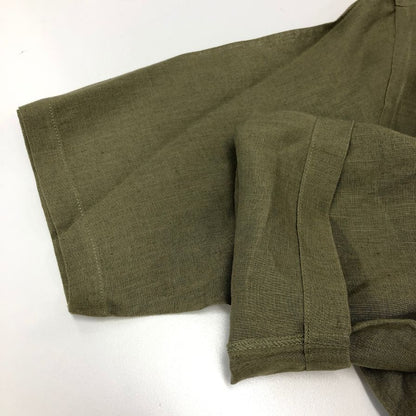 極美品◆オリアン 半袖シャツ カーキ メンズ サイズL ORIAN 【AFB37】