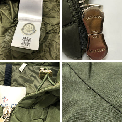 中古◆モンクレール 19SS ダウンコート LUXEMBOURG GIUBBOTTO カーキ レディース サイズ2 MONCLER 【AFA1】