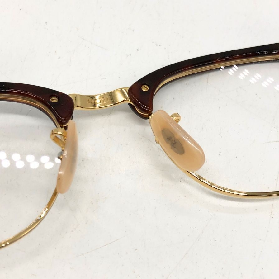 レイバン メガネ クラブマスター べっ甲 セルフレーム RB5154 ブラウン RayBan【AFI19】