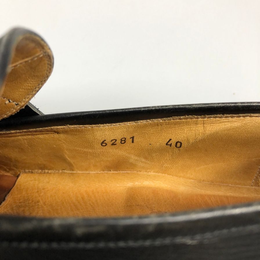 トゥモローランド ヒデタカフカヤ ローファー メンズ ブラック サイズ40 TOMORROWLAND Hidetaka Fukaya 約25.0cm【AFC31】