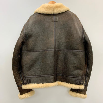 中古◆エーシーコントラクト ムートンジャケット 33H5595 メンズ ブラウン サイズM A.C.CONTRACT 【AFG1】
