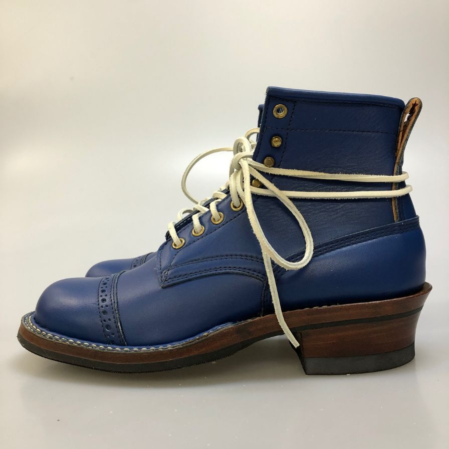 ホワイツブーツ ワークブーツ 350W レザー バウンティハンター レースアップ ブルー メンズ サイズ8.5 WHITE'S BOOTS BOUNTY HUNTER 約26.5cm【AFD13】