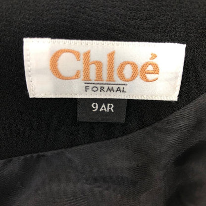 美品◆クロエ フォーマル ワンピース 半袖 ブラック レディース サイズ9AR Chloe FORMAL 【AFB3】