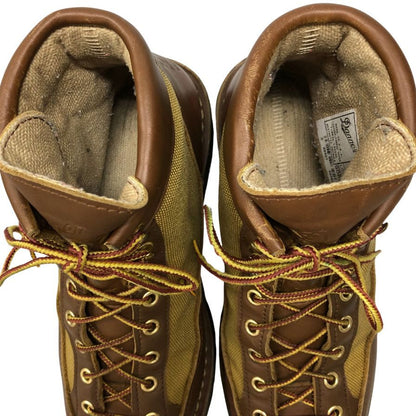 ダナー レースアップブーツ ダナーライト 30420X レザー キャンバス ビブラム ブラウン メンズ サイズUS7 Danner Vibram 約25.0cm【AFD4】