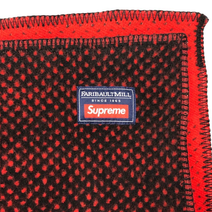 シュプリーム ブランケット ケイト モス USA製 ウール レッド  Kate Moss Blanket Supreme【AFI28】【中古】