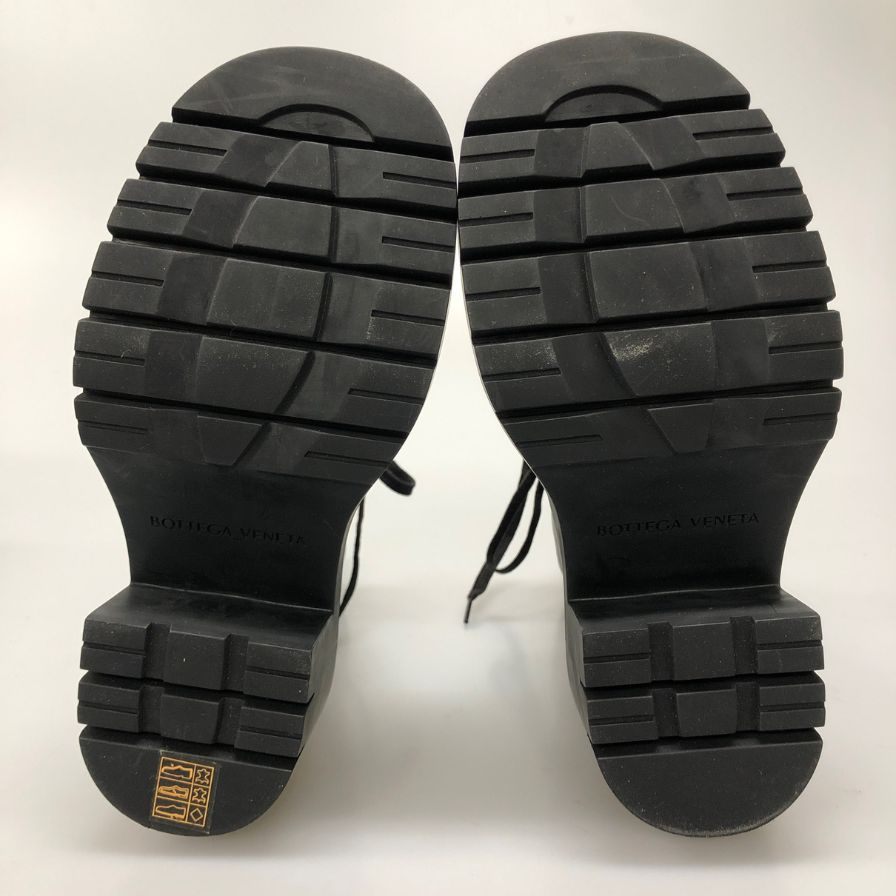 ボッテガヴェネタ ブーツ LUG ANKLE ブラック サイズ35 レディース BOTTEGA VENETA 約21.5cm【AFD4】