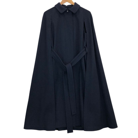 美品◆セルフォード コート ベルト付き レディース ブラック サイズ 36  CELFORD 【AFA4】