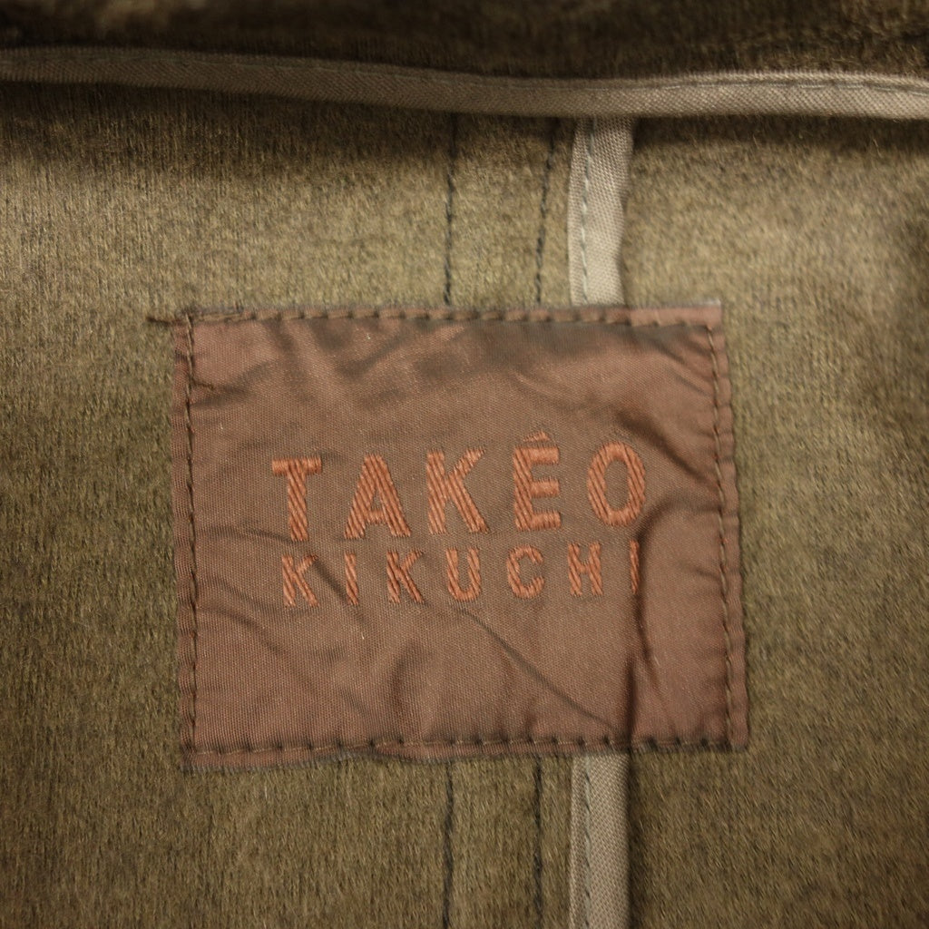 Like new◆Takeo Kikuchi coat men's size 03 black TAKEO KIKUCHI [AFB4] 