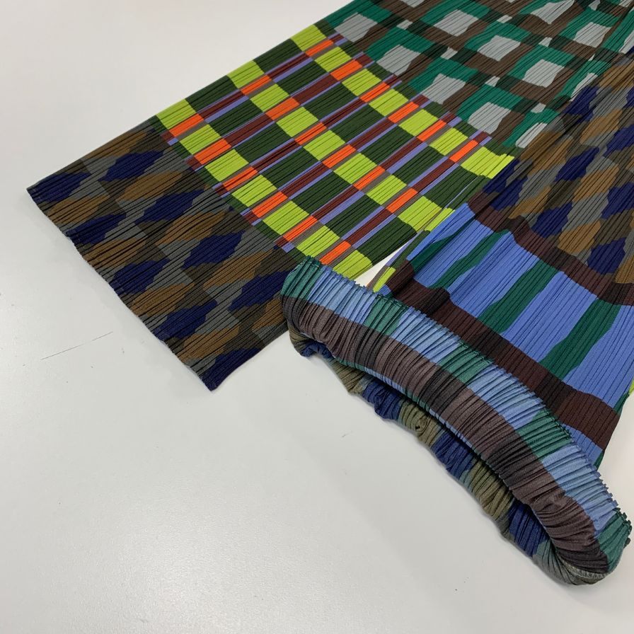 プリーツプリーズ パンツ PP53JF724 HARMONY ポリエステル マツチカラー ブルー系 レディース サイズ3 PLEATS PLEASE ISSEY MIYAKE 【AFB1】