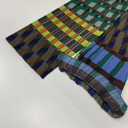 プリーツプリーズ パンツ PP53JF724 HARMONY ポリエステル マツチカラー ブルー系 レディース サイズ3 PLEATS PLEASE ISSEY MIYAKE 【AFB1】