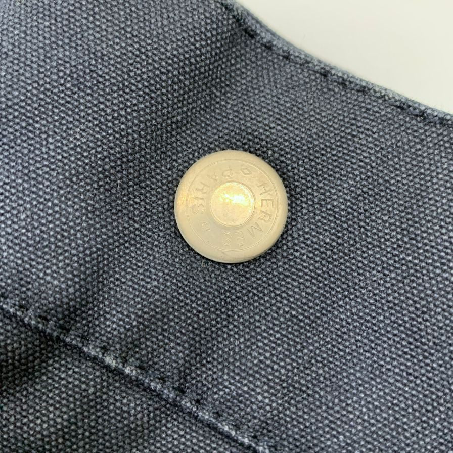 エルメス ハンドバッグ フールトゥー MM キャンバス ハンドバッグ レディース ネイビー  HERMES【AFE10】