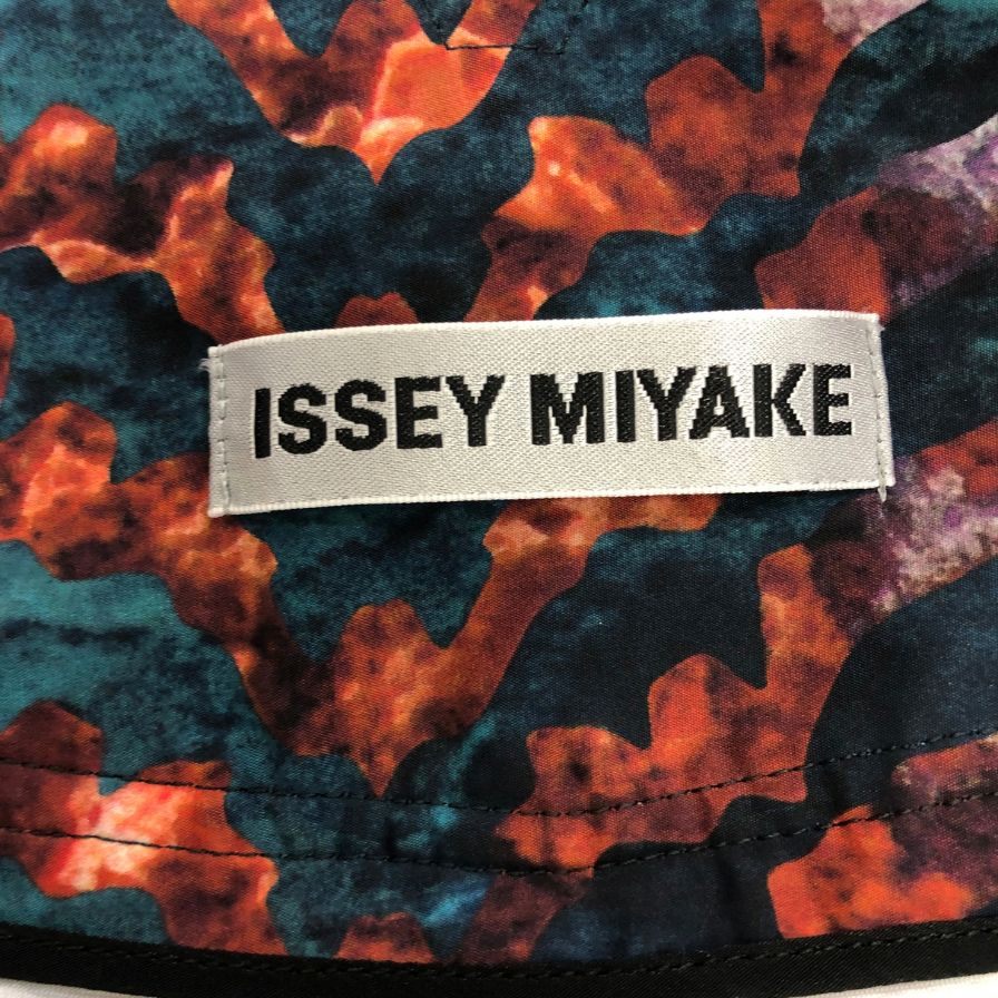 イッセイミヤケ 総柄 パンツ IM82FF522 マルチカラー サイズ3 レディース ISSEY MIYAKE 【AFB44】