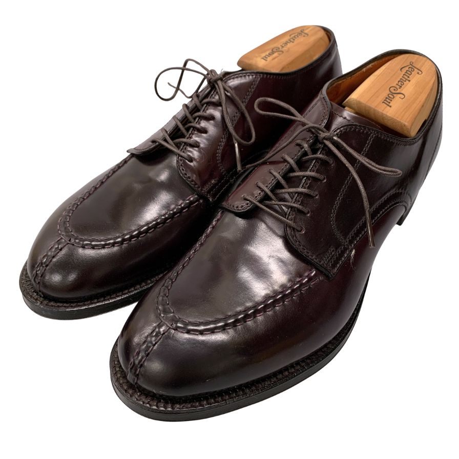 オールデン レザーシューズ Uチップ 54038 コードバン サイズ8.5 バーガンディ ALDEN ビジネスシューズ 約26.5cm【LA】【中古】
