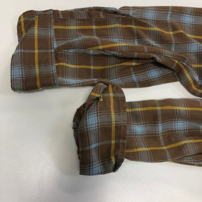美品◆ジェーシーペニー 70S ボタンダウンシャツ Permanent Press チェック サイズM メンズ J.C.Penney 【AFB12】