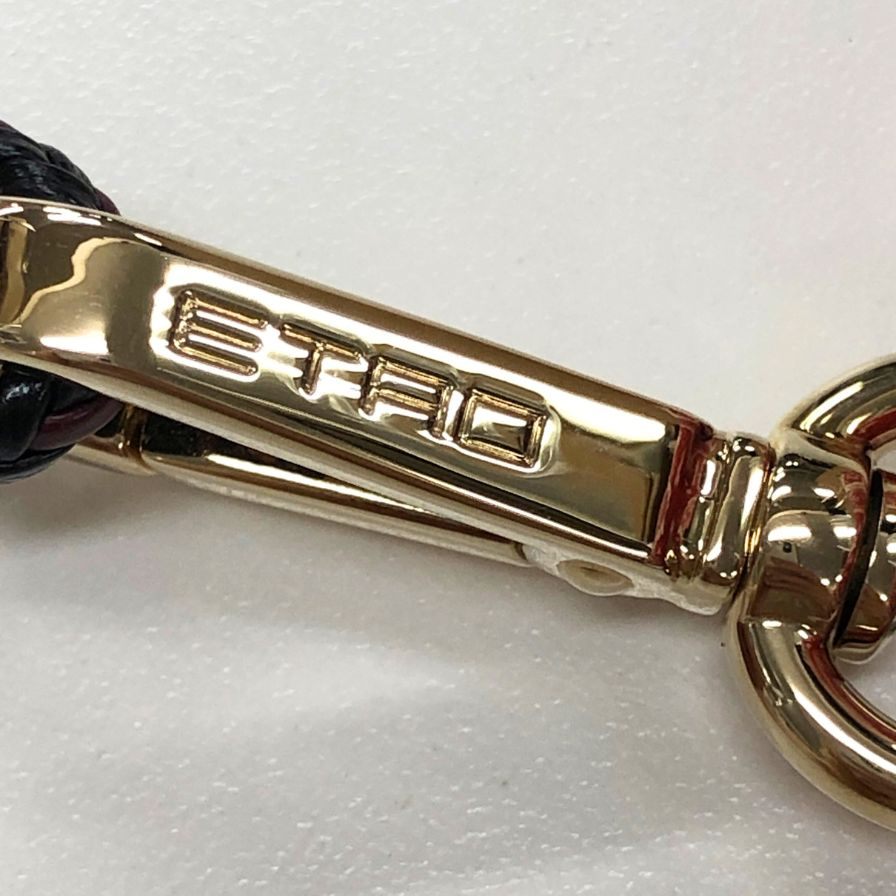 エトロ エアポッズケース カンフーパンダ AirPodsケース レッド系 レザー ETRO【AFI17】【中古】