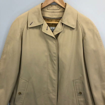 美品◆バーバリーズ ステンカラー コート ライナー付 コットン ベージュ サイズS   BURBERRYS 【AFA7】