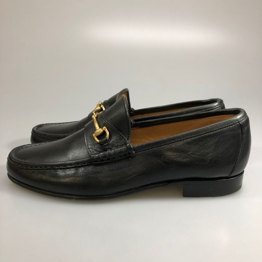 シップス ビットローファー カーフ 170 0011 ブラック ゴールド金具 サイズ41D SHIPS 約26.5cm【AFC47】
