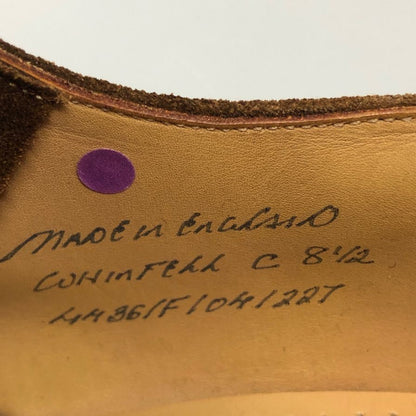 ジョセフ チーニー レザーシューズ ウィンフェル スエード  メンズ サイズ8.5F ブラウン JOSEPH CHEANEY WHINFELL スエードシューズ 約26.5cm【LA】【中古】