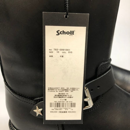 ショット エンジニアブーツ メンズ ブラック サイズ28 schott 約28.0cm【AFD9】