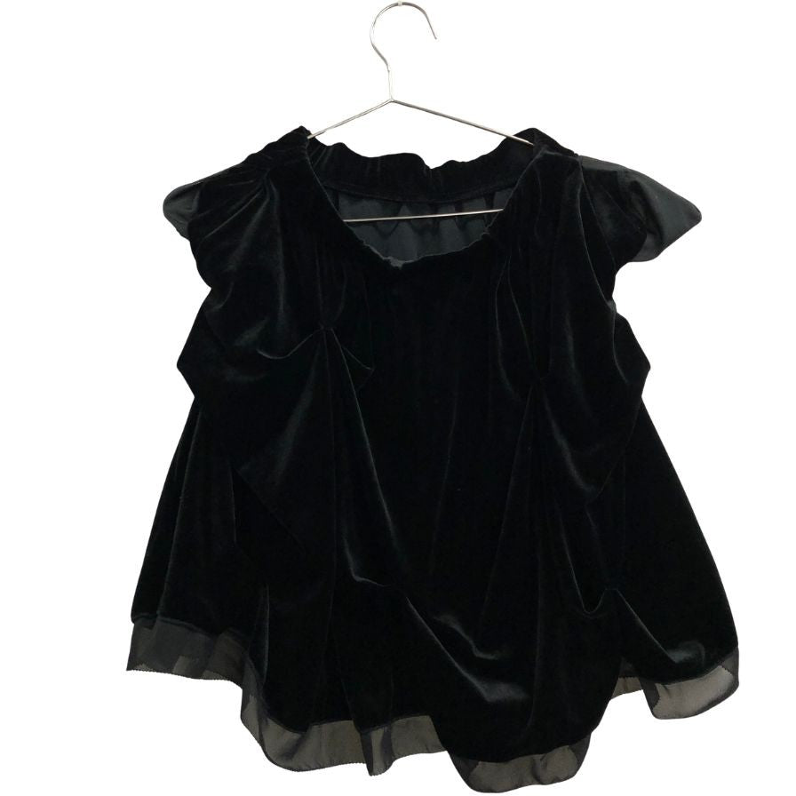 ベロア ノワールバイフォクシー ニューヨーク ベロア スカート レディース ブラック サイズ38 VELOUR NOIR by FOXEY NEWYORK【AFB37】