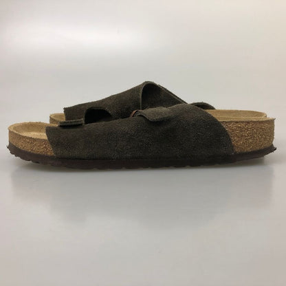 ビルケンシュトック チューリッヒ スエードサンダル サイズ ブラウン メンズ サイズ39 BIRKENSTOCK 約25.0cm【AFC9】