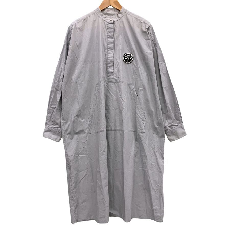 中古◆エムエムシックス メゾンマルジェラ 20SS ワンピース ポプリンシャツドレス リバースロゴ グレー レディース サイズ40 MM6 Maison Margiela 【AFB30】