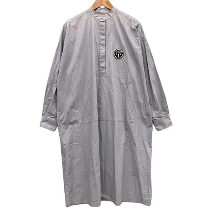 中古◆エムエムシックス メゾンマルジェラ 20SS ワンピース ポプリンシャツドレス リバースロゴ グレー レディース サイズ40 MM6 Maison Margiela 【AFB30】