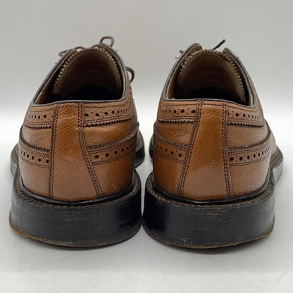 フローシャイム レザーシューズ ウイングチップ グレインレザー ブラウン メンズ サイズUS9D FLORSHEIM 約27.0cm【YB5】