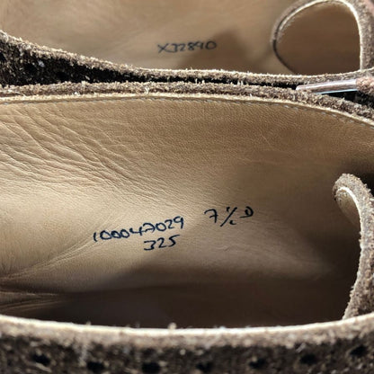 ブラック フリース ブルックス ブラザーズ スエード チャッカブーツ クロケット＆ジョーンズ メンズ サイズUK7.5D BLACK FLEECE 約26.0cm【AFC48】