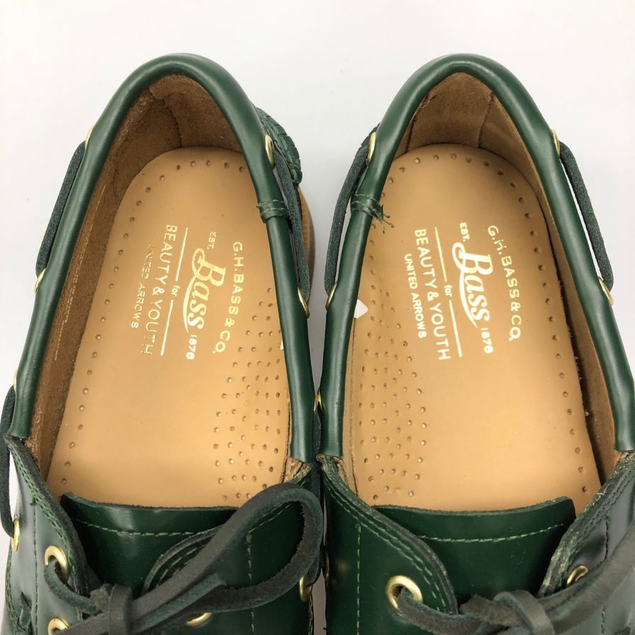 ジーエイチバス デッキシューズ JETTY 2 サイズ7 メンズ グリーン G.H.Bass&Co. 約25.5cm【AFD9】