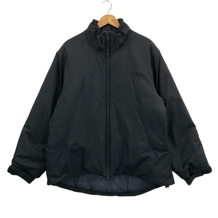 極美品◆ハイク エディション別注 パフジャケット 24AW PERTEXR PUFF JACKET ブラックナイロン 中綿 サイズ2 メンズ HYKE×Edition 【AFA8】