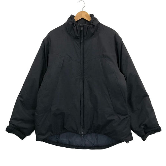 極美品◆ハイク エディション別注 パフジャケット 24AW PERTEXR PUFF JACKET ブラックナイロン 中綿 サイズ2 メンズ HYKE×Edition 【AFA8】