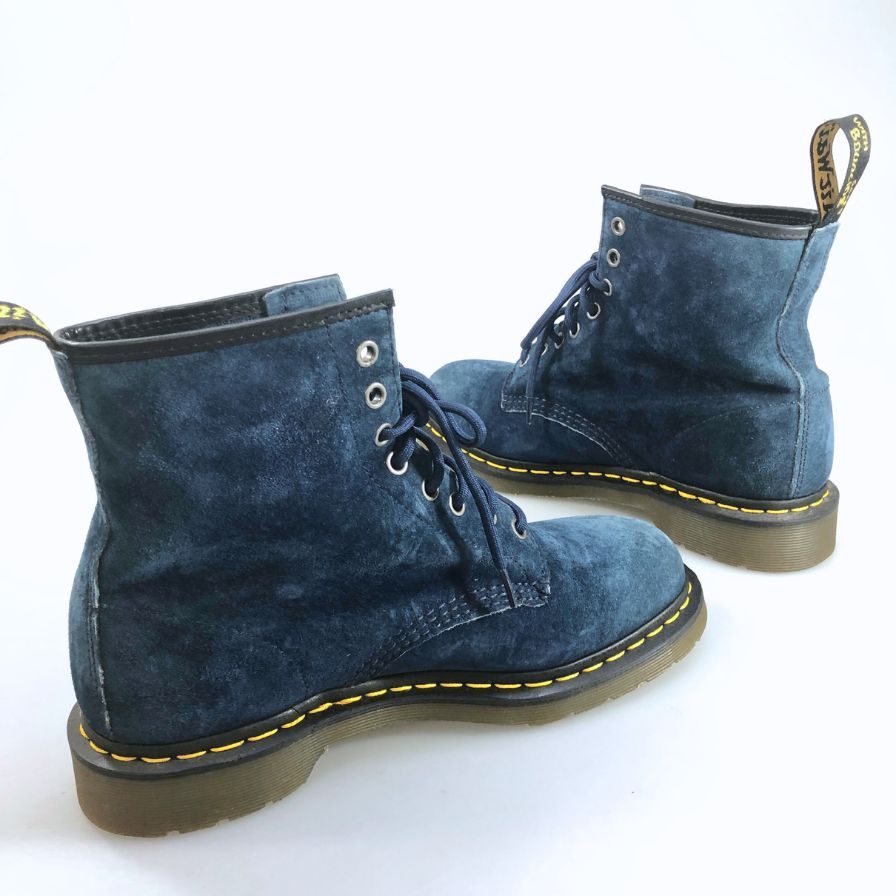ドクターマーチン ブーツ 8ホール レースアップ ヌバック 22740 ブルー メンズ サイズUK7 Dr.Martens 約26.0cm【AFD1】