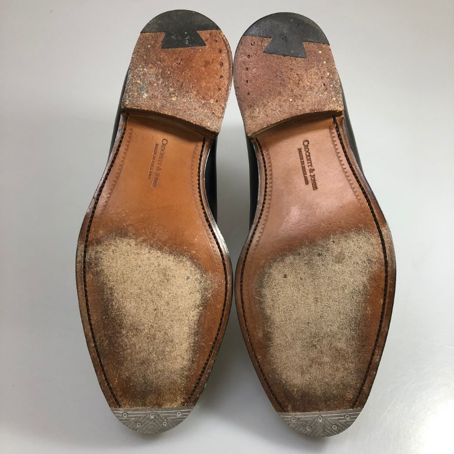 クロケット＆ジョーンズ バルモラル ブーツ カーフ ブラック UK5.5E Crockett&Jones 約24.0cm【AFC1】