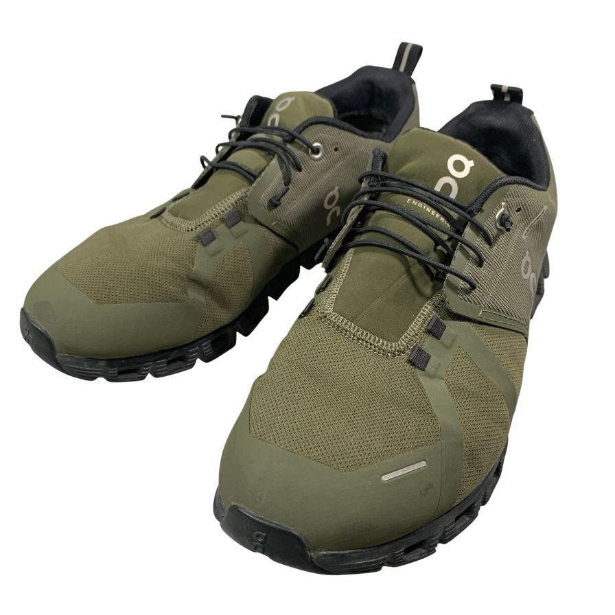 オンランニング スニーカー クラウド ウォータープルーフ オリーブ メンズ サイズUS M9.5 on cloud Waterproof 約27.5cm【AFC29】