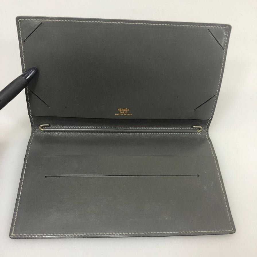 エルメス 手帳カバー リザード 〇S刻印 アジェンダ ヴィジョン ブラウン系 HERMES【AFI15】【中古】