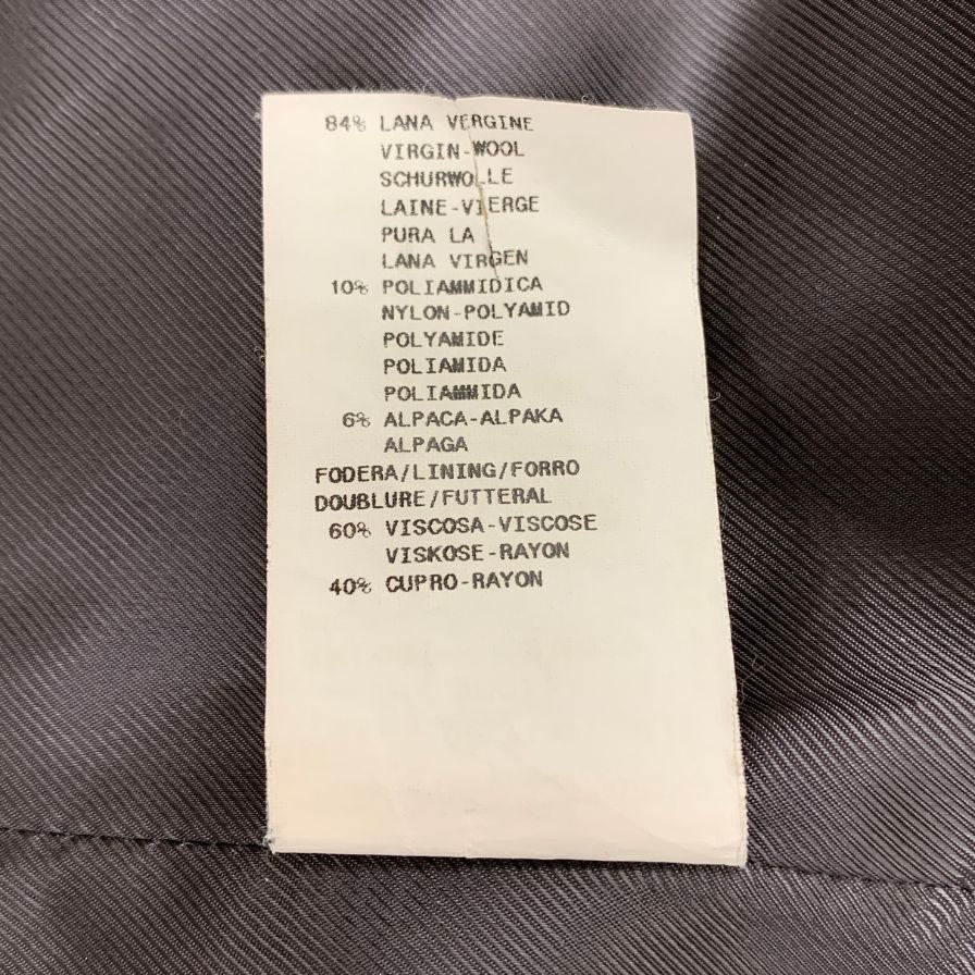 美品◆アルマーニ コレツィオーニ ロングコート ウール ノーカラー ロング丈 ブラウン レディース サイズ42 ARMANI COLLEZIONI 【AFA15】