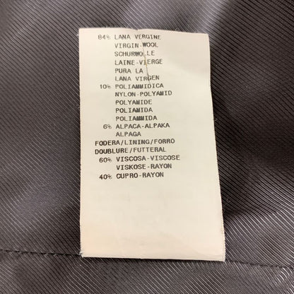 美品◆アルマーニ コレツィオーニ ロングコート ウール ノーカラー ロング丈 ブラウン レディース サイズ42 ARMANI COLLEZIONI 【AFA15】