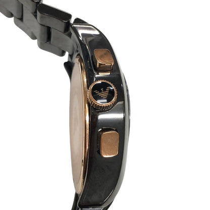 エンポリオアルマーニ クオーツ時計 クロノグラフ デイト ブラック メンズ AR-1410 EMPORIO ARMANI【AFI11】