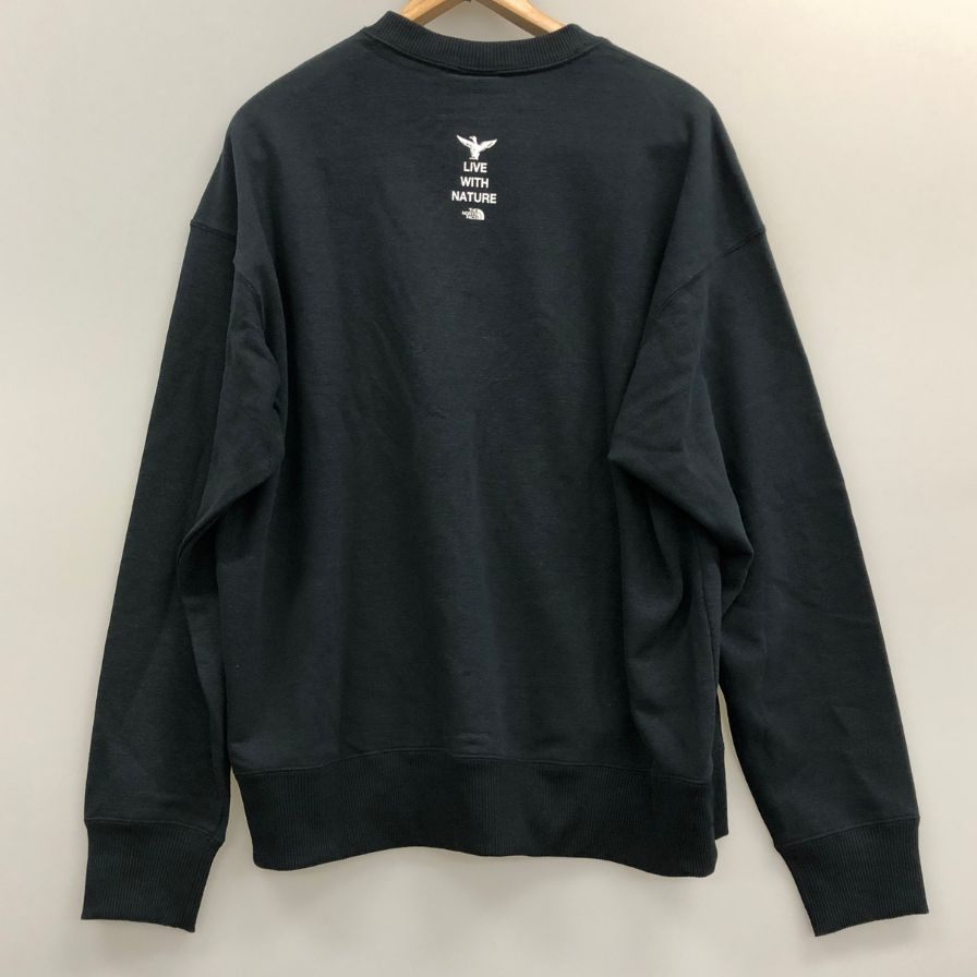 新品同様◆ザ ノースフェイス トレーナー NT12646 ズーピッカークルー ブラック ユニセックスサイズL THE NORTH FACE 【AFB43】