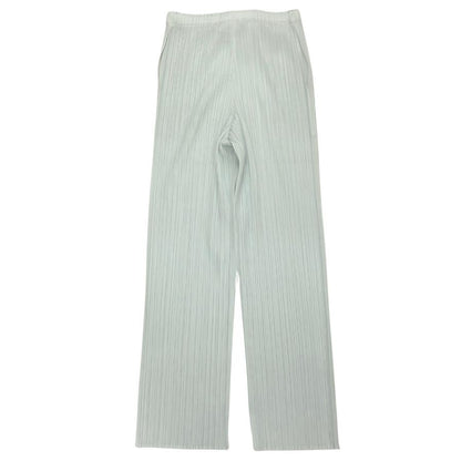 プリーツプリーズ イッセイミヤケ プリーツパンツ PP51JF143 ポリエステル レディース ブルー サイズ3 PLEATS PLEASE ISSEY MIYAKE 【AFB19】