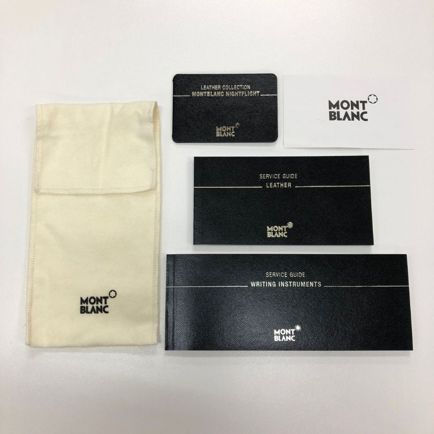モンブラン ペンケース ナイトフライト 1本用 ブラック レザー Mont Blanc【AFI18-2】【中古】