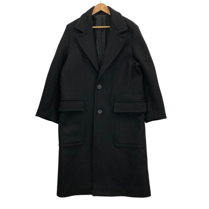 美品◆アミ アレクサンドル マテュッシ 17AW チェスターコート ウール ブラック メンズ  サイズ46 AMI Alexandre Mattiussi 【AFA17】