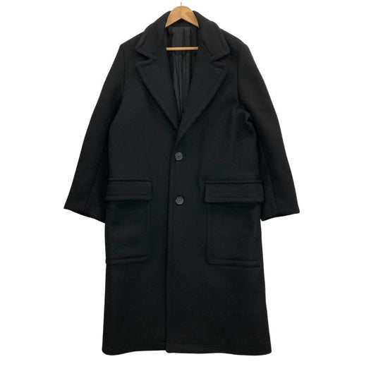 美品◆アミ アレクサンドル マテュッシ 17AW チェスターコート ウール ブラック メンズ  サイズ46 AMI Alexandre Mattiussi 【AFA17】