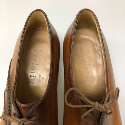 ベルルッティ レザーシューズ ラピエセルプリゼ カリグラフィ オルガ期 ブラウン サイズ 6 Berluti 約25.0cm【同梱不可】【AFC53】