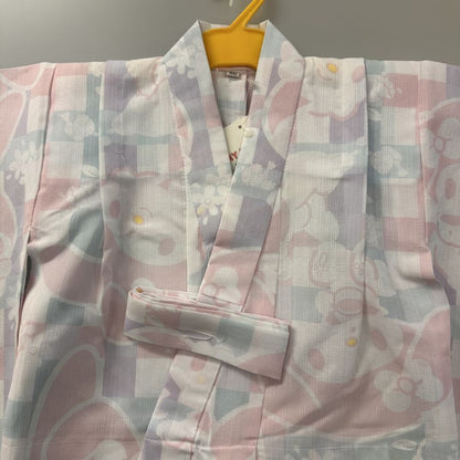 ふりふ 浴衣 サンリオ マイメロディ サイズ100 レディース キッズ ピンク系【AFB10】【中古】