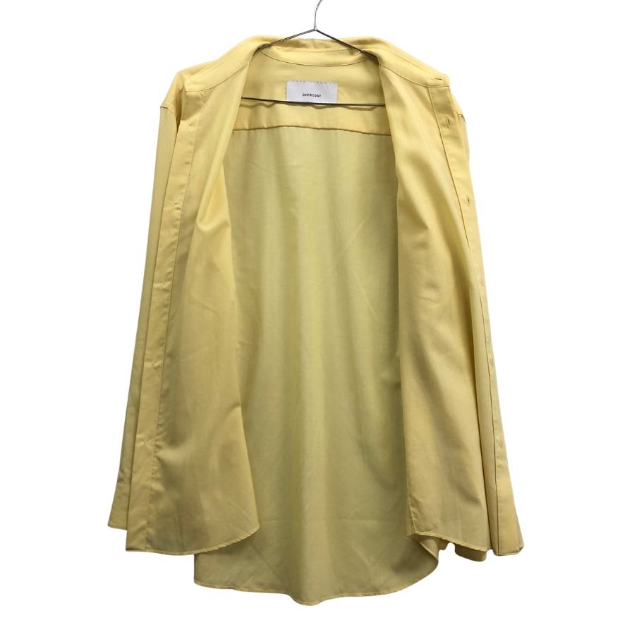 美品◆オーバーコート ウール 長袖シャツ 20ss イエロー メンズ サイズ2 OVERCOAT 【AFB28】