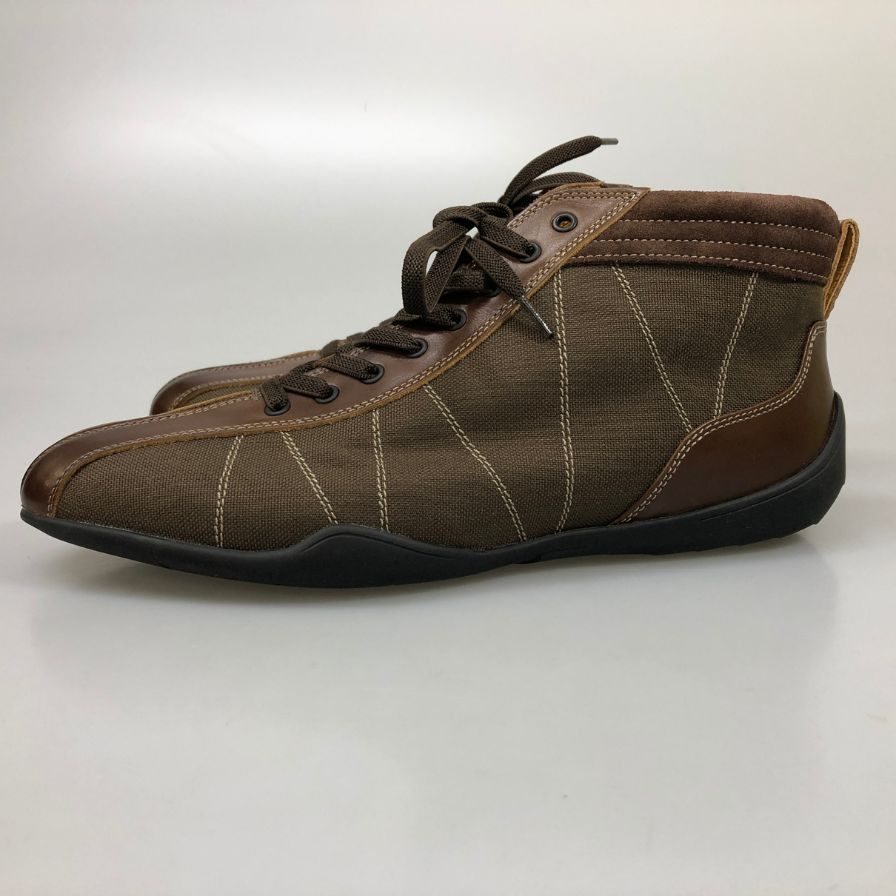 ネグローニ グランプリハイトップ カーキ×ブラウン メンズ 26cm NEGRONI 約26.0cm【AFD9-2】