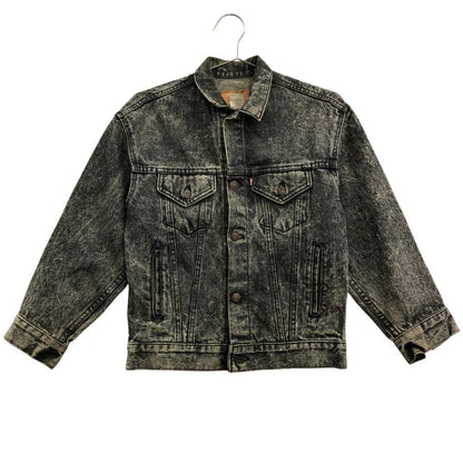 中古◆リーバイス デニムジャケット 57508 80年代 ボタン裏511 USA製 ブラック メンズ サイズM LEVI’S 【AFA9】